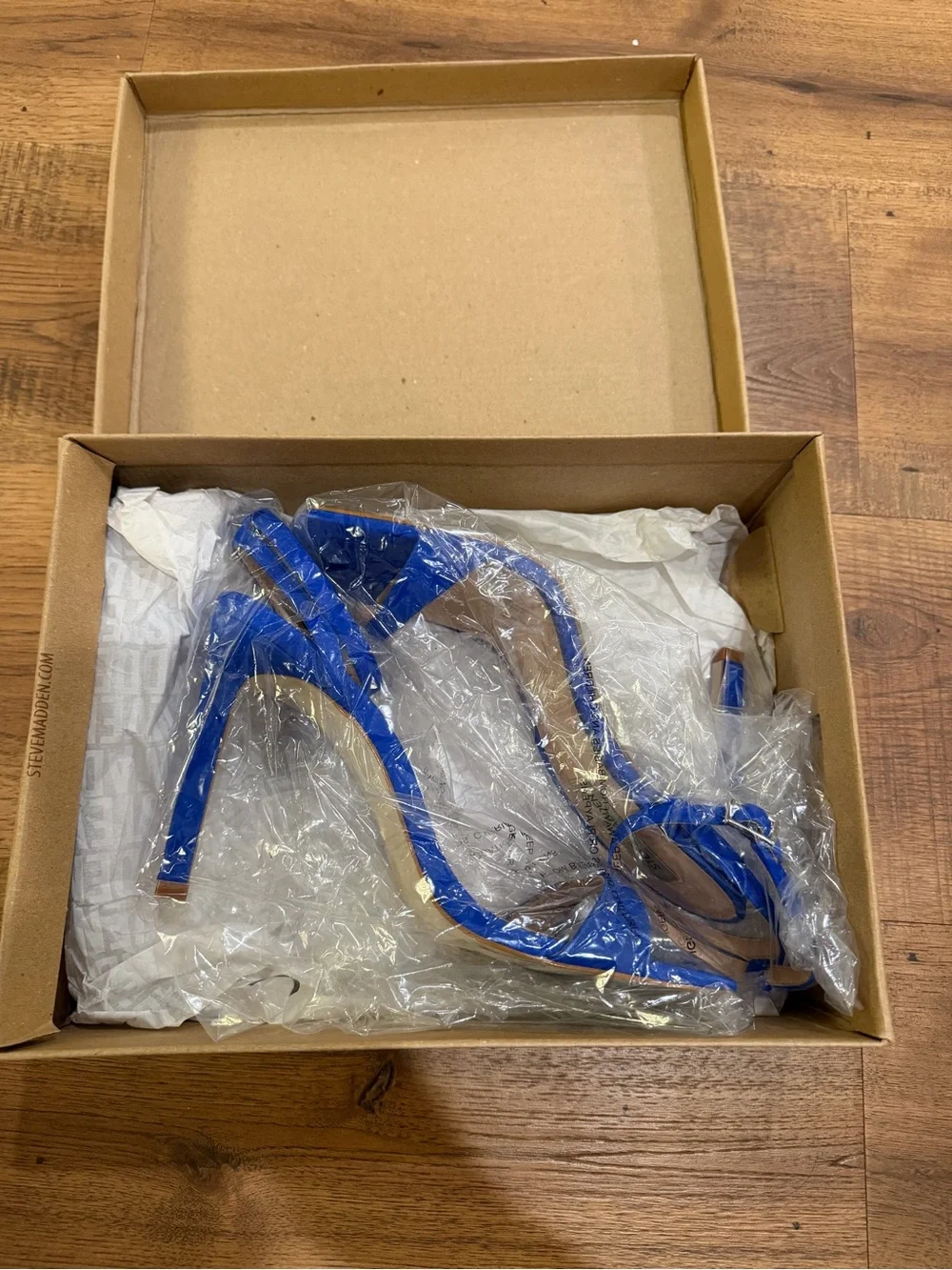 Steve Madden Royal Blue Suede Ankle-Strap Heels